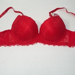 ULTIMATE LACE PUSH UP UNDERWIRE BRA 3 HOOKS REMOVABLE STRAPS. NWT